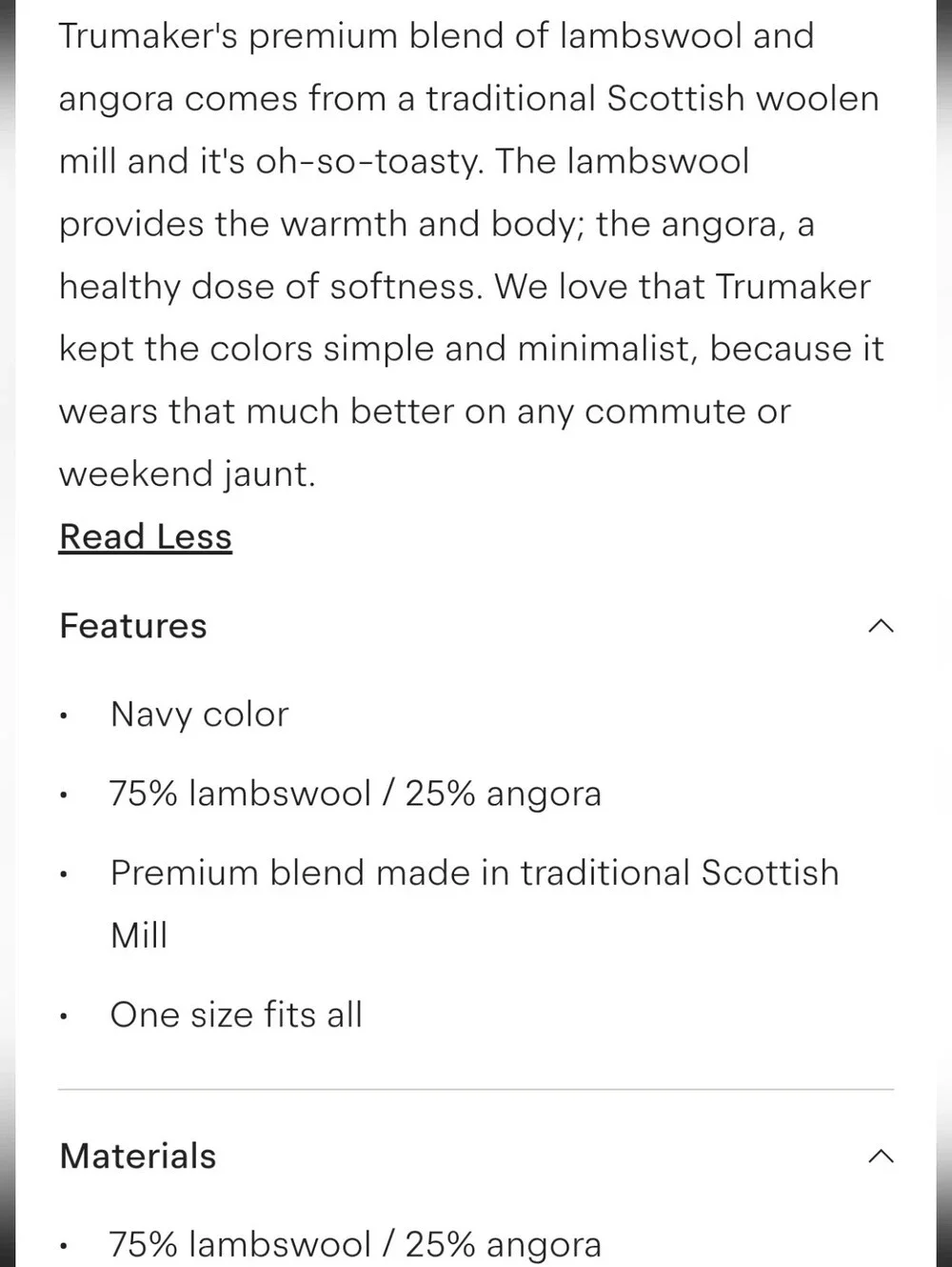 Trumaker Wool Blend Menswear Scarf